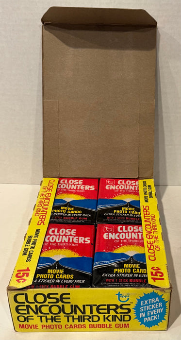 1978 Close Encounters Third Kind Wax Vintage Trading Card Box 36 Packs Topps
