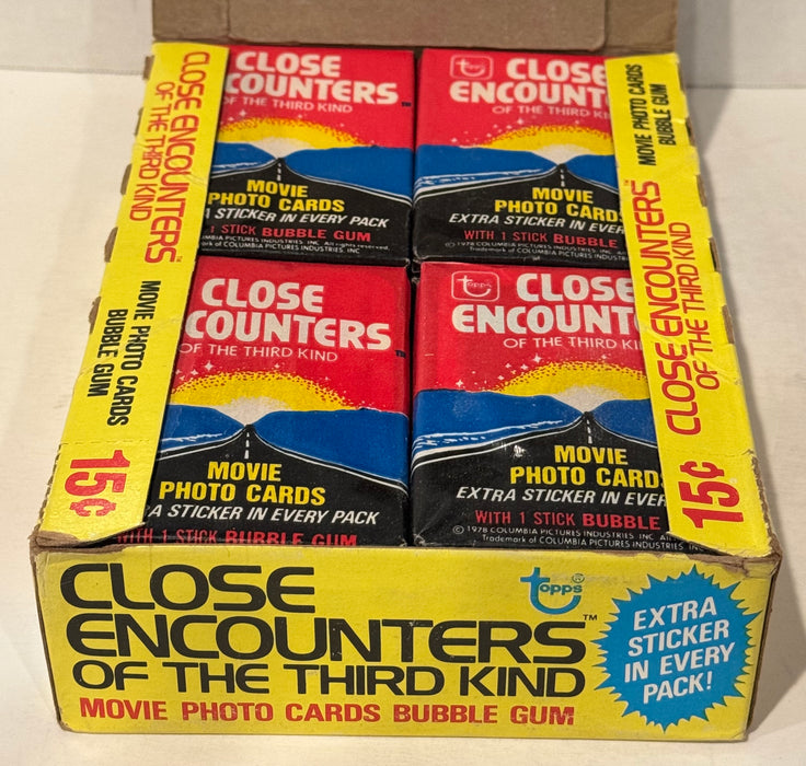 1978 Close Encounters Third Kind Wax Vintage Trading Card Box 36 Packs Topps