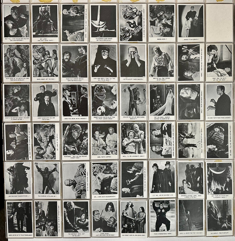 Vintage 1973 Topps Creature Features You'll Die Laughing 128 Card Set Monster Ca - TvMovieCards.com