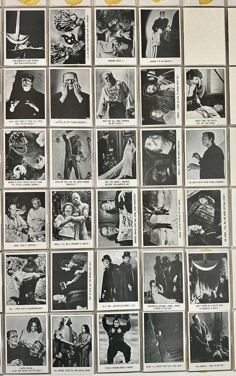 Vintage 1973 Topps Creature Features You'll Die Laughing 128 Card Set Monster Ca - TvMovieCards.com