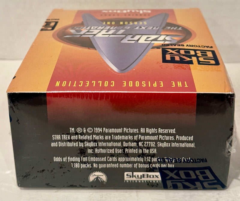 1994 Star Trek The Next Generation TNG Episodes Season 1 Sealed Card Box Skybox - TvMovieCards.com