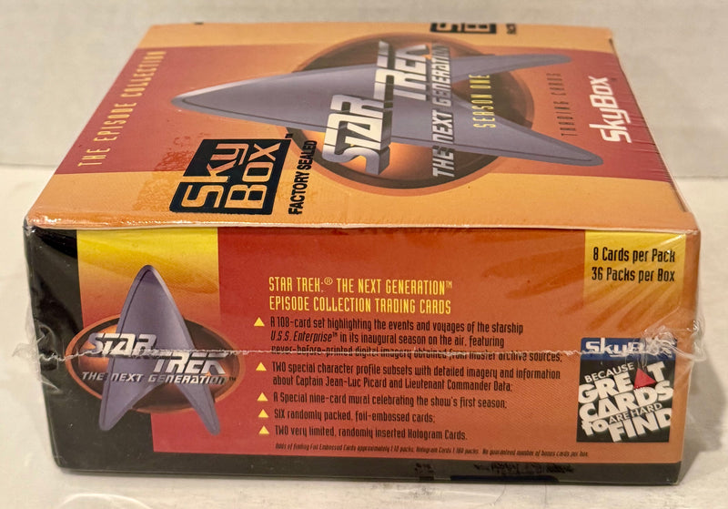 1994 Star Trek The Next Generation TNG Episodes Season 1 Sealed Card Box Skybox - TvMovieCards.com
