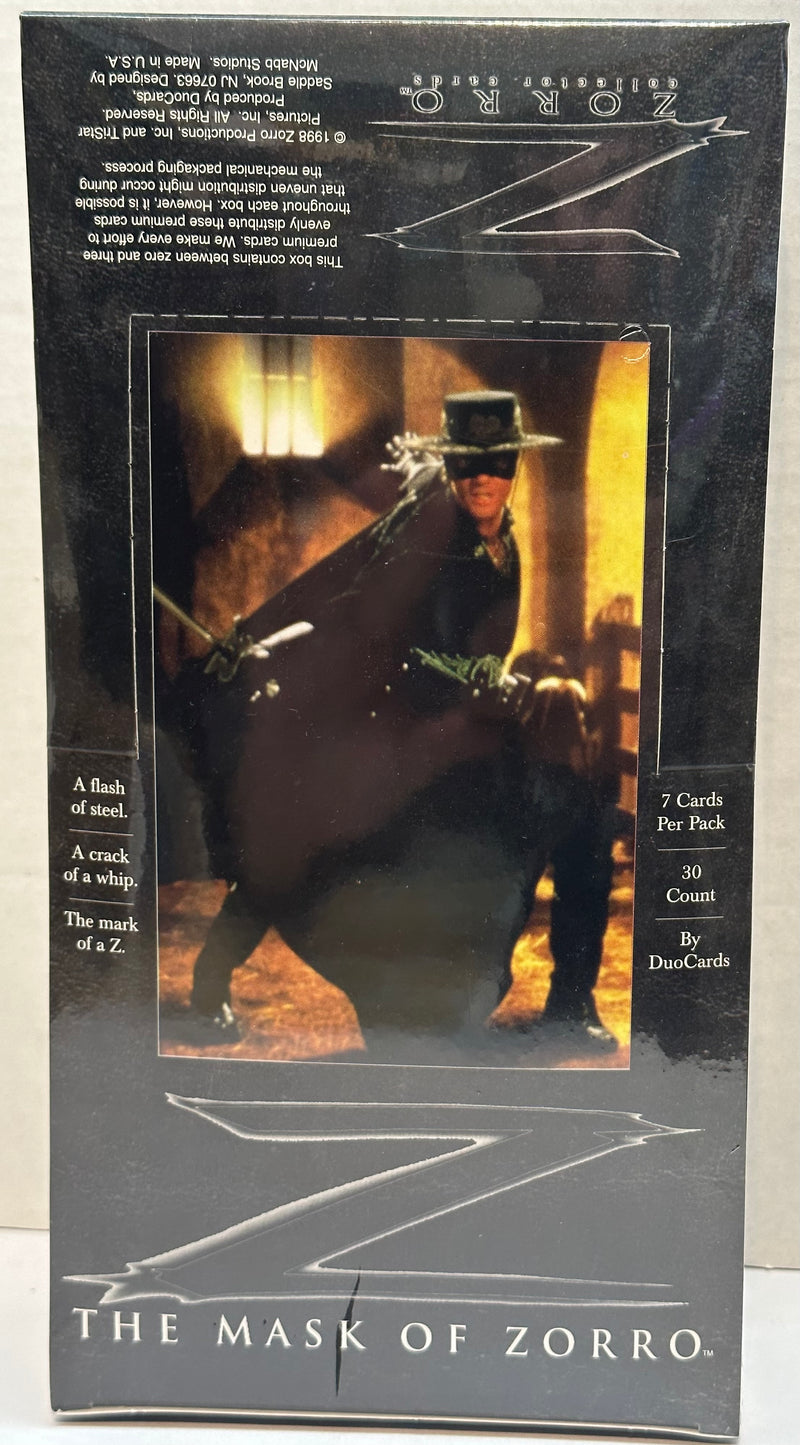 1998 Zorro The Mask of Zorro Movie Trading Card Box 30 Pack Duocards Sealed   - TvMovieCards.com