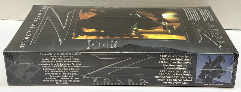 1998 Zorro The Mask of Zorro Movie Trading Card Box 30 Pack Duocards Sealed   - TvMovieCards.com