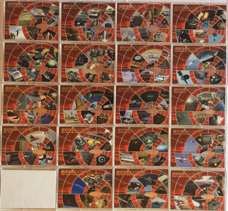 James Bond 40th Anniversary Bond Tech Chase Card Set BE001 - BE0019   - TvMovieCards.com