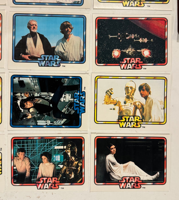 Star Wars 1978 General Mills Vintage Oversized Card Set of 18 Cards & Album