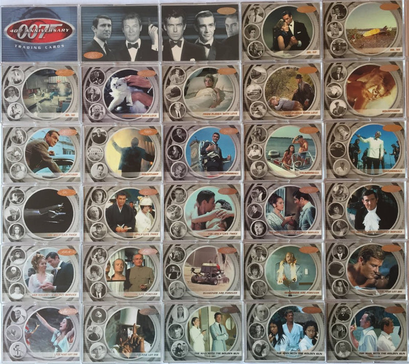 James Bond 40th Anniversary Base Card Set  60 Cards Rittenhouse 2002   - TvMovieCards.com