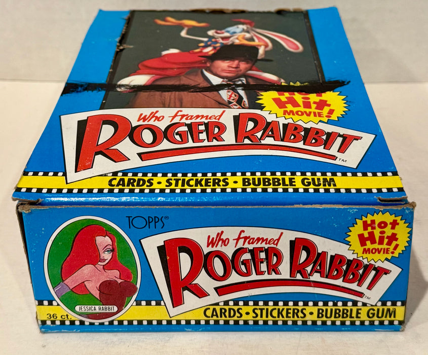 Roger Rabbit (Who Framed) Movie Vintage Bubble Gum Card Box 36 Packs Topps 1988