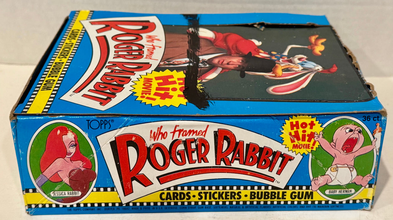Roger Rabbit (Who Framed) Movie Vintage Bubble Gum Card Box 36 Packs Topps 1988