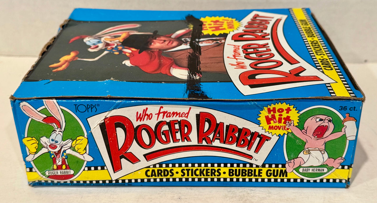 Roger Rabbit (Who Framed) Movie Vintage Bubble Gum Card Box 36 Packs Topps 1988