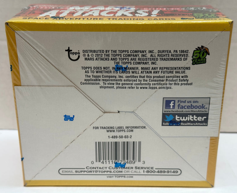 Mars Attacks Topps Heritage Retail Card Box 24 Pack Factory Sealed 2012 Topps   - TvMovieCards.com