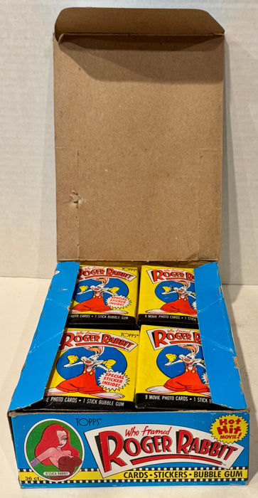 Roger Rabbit (Who Framed) Movie Vintage Bubble Gum Card Box 36 Packs Topps 1988