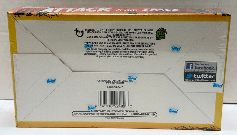 Mars Attacks Attack From Space Heritage Retail Card Box 24 CT Sealed 2012 Topps - TvMovieCards.com