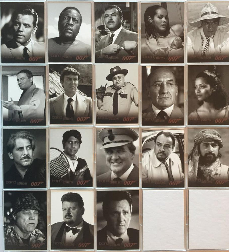 James Bond Dangerous Liaisons Bond Allies Chase Card Set BA1 - BA18  18 Cards   - TvMovieCards.com