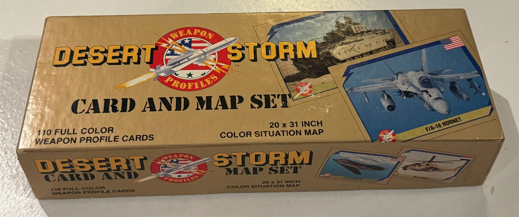 1991 Desert Storm Card and Situation Map Set 110 Trading Card Set Gulf War