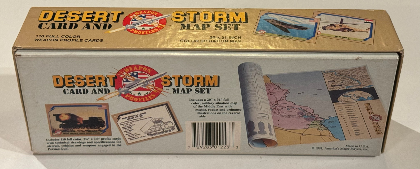 1991 Desert Storm Card and Situation Map Set 110 Trading Card Set Gulf War