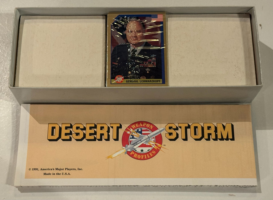 1991 Desert Storm Card and Situation Map Set 110 Trading Card Set Gulf War