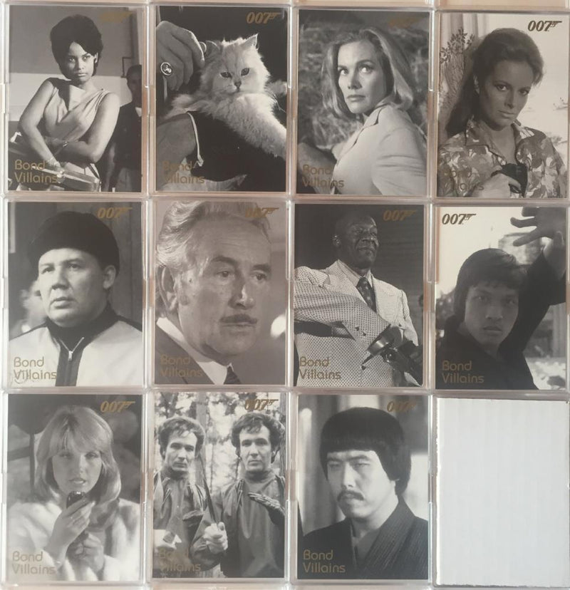 James Bond Mission Logs Bond Villains Chase Card Set 11 cards F71 - F81   - TvMovieCards.com