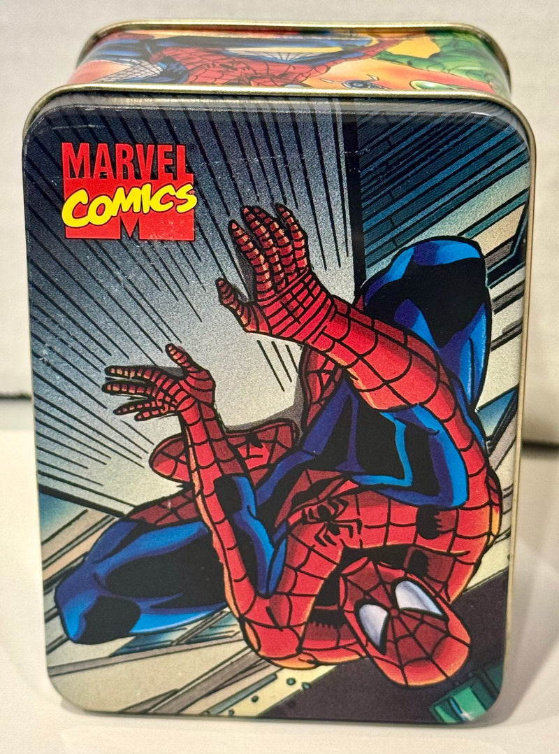 1994 Nabisco - Marvel Comics Promo Collector Stash Tins Set of 4 Iron Man X-Men - TvMovieCards.com
