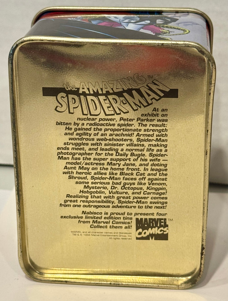 1994 Nabisco - Marvel Comics Promo Collector Stash Tins Set of 4 Iron Man X-Men - TvMovieCards.com