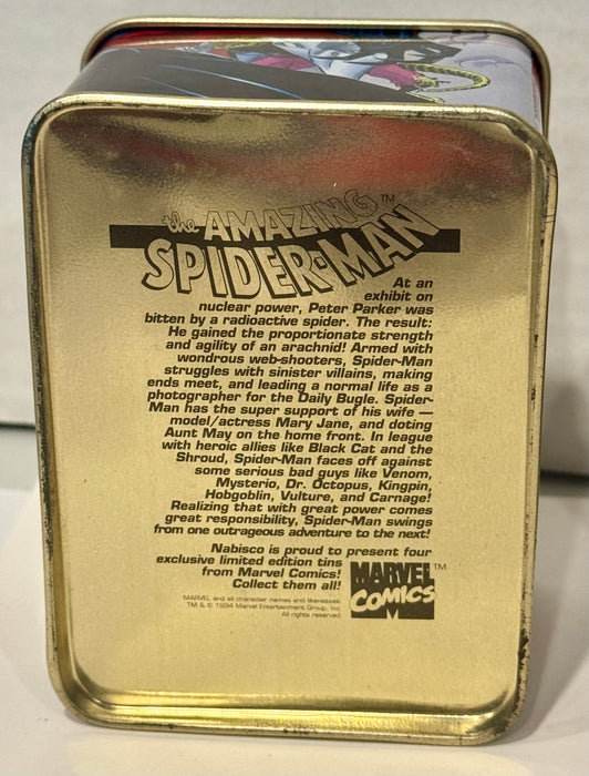 1994 Nabisco - Marvel Comics Promo Collector Stash Tins Set of 4 Iron Man X-Men