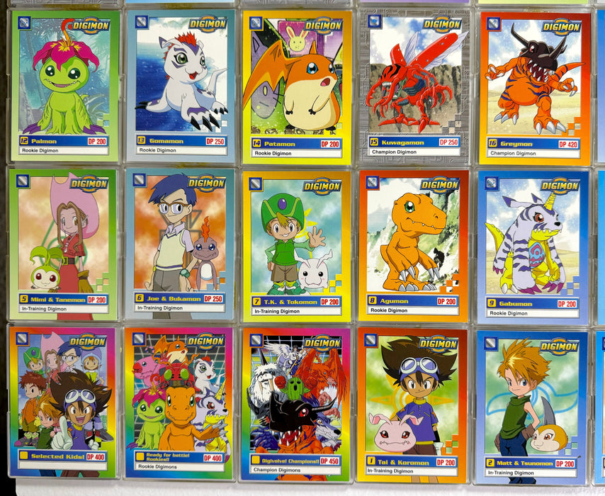 1999 Digimon Animated Series 1 Base Trading Card Set of 34 Upper Deck   - TvMovieCards.com