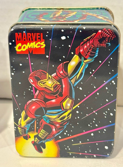 1994 Nabisco - Marvel Comics Promo Collector Stash Tins Set of 4 Iron Man X-Men