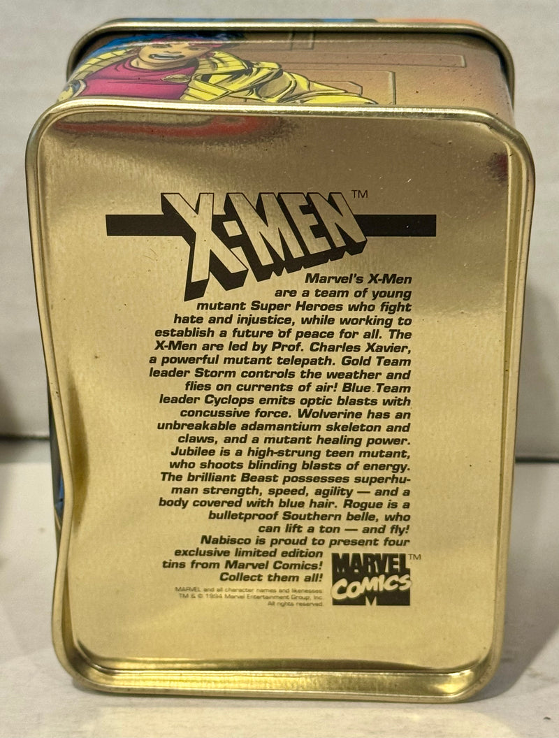 1994 Nabisco - Marvel Comics Promo Collector Stash Tins Set of 4 Iron Man X-Men - TvMovieCards.com