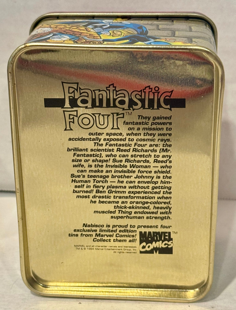 1994 Nabisco - Marvel Comics Promo Collector Stash Tins Set of 4 Iron Man X-Men - TvMovieCards.com