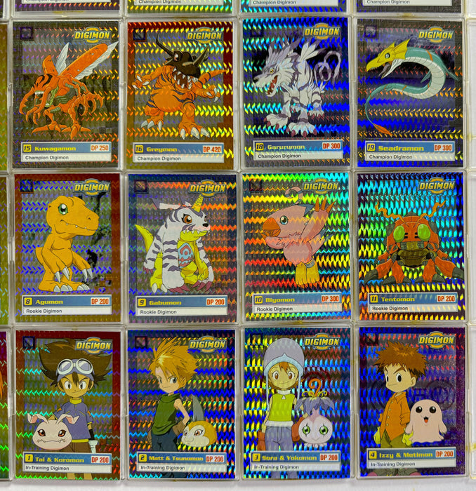 1999 Digimon Animated Series 1 Prism Parallel Trading Card Set of 34 Upper Deck   - TvMovieCards.com