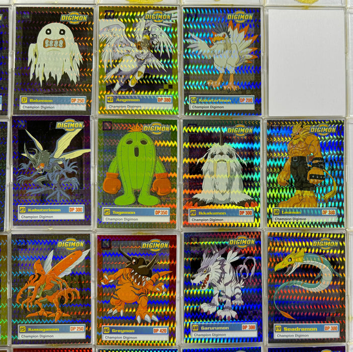 1999 Digimon Animated Series 1 Prism Parallel Trading Card Set of 34 Upper Deck   - TvMovieCards.com