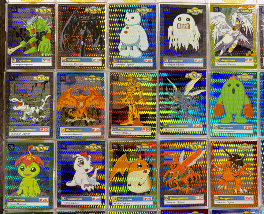 1999 Digimon Animated Series 1 Prism Parallel Trading Card Set of 34 Upper Deck   - TvMovieCards.com