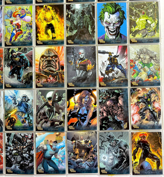 2015 DC Comics Super-Villain Gold Foil Parallel #/25 Trading Card Set of 63   - TvMovieCards.com