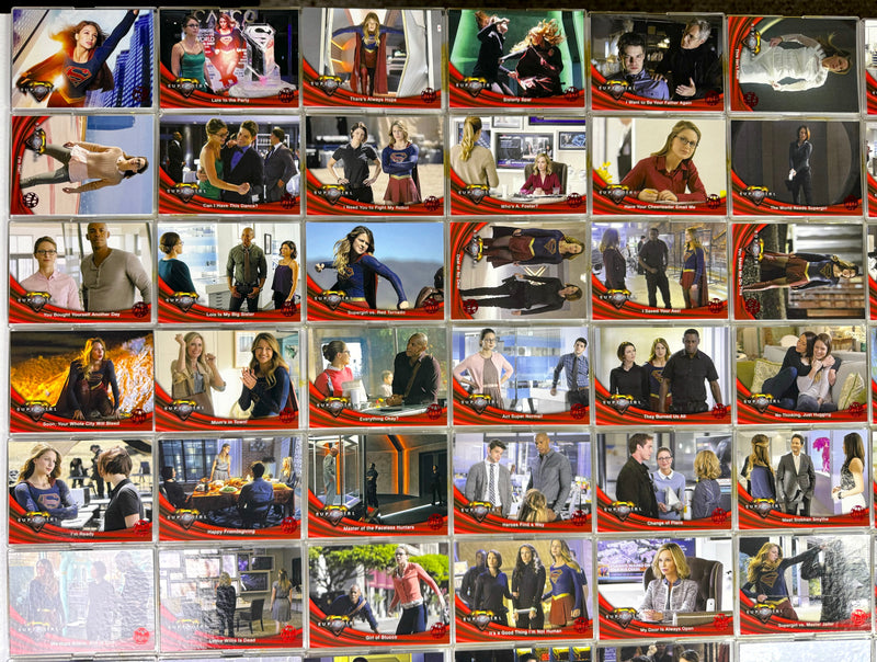 Supergirl Season 1 Red Omegahedron Deco Foil Parallel Trading Card Set 72 Cards - TvMovieCards.com