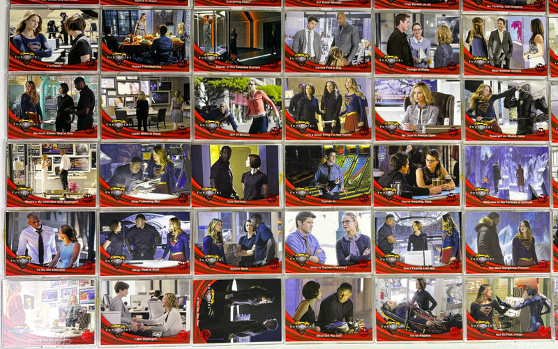 Supergirl Season 1 Red Omegahedron Deco Foil Parallel Trading Card Set 72 Cards - TvMovieCards.com
