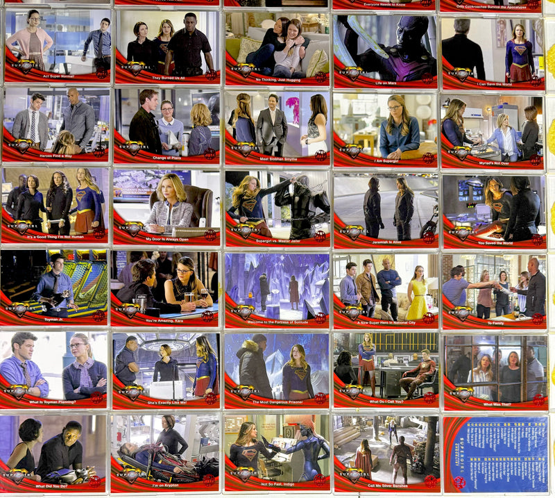Supergirl Season 1 Red Omegahedron Deco Foil Parallel Trading Card Set 72 Cards - TvMovieCards.com