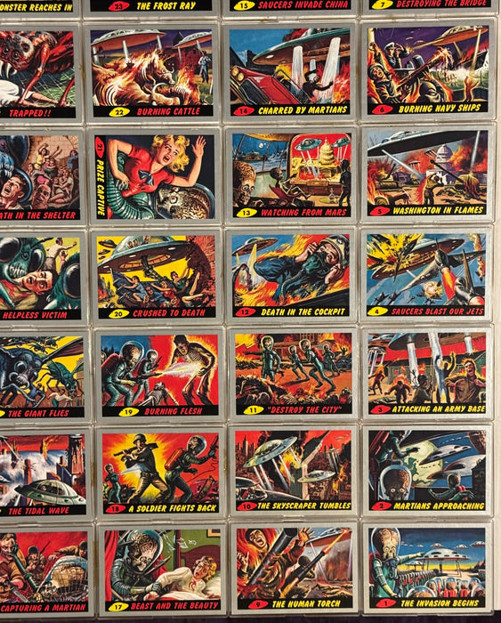 Mars Attacks Heritage Silver Base Parallel Trading Card Set 55 Cards Topps 2012