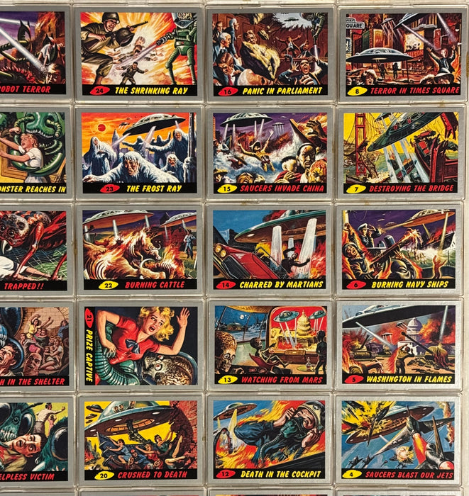 Mars Attacks Heritage Silver Base Parallel Trading Card Set 55 Cards Topps 2012