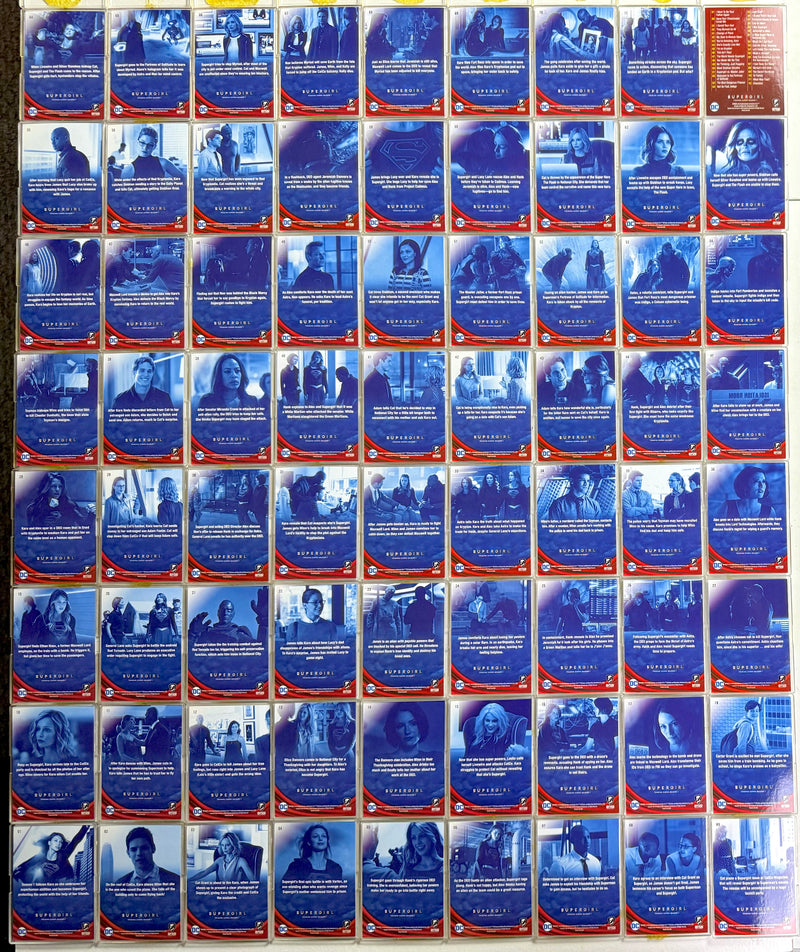 Supergirl Season 1 Red Omegahedron Deco Foil Parallel Trading Card Set 72 Cards - TvMovieCards.com