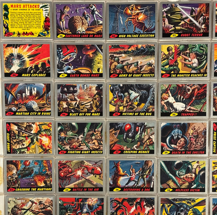 Mars Attacks Heritage Silver Base Parallel Trading Card Set 55 Cards Topps 2012