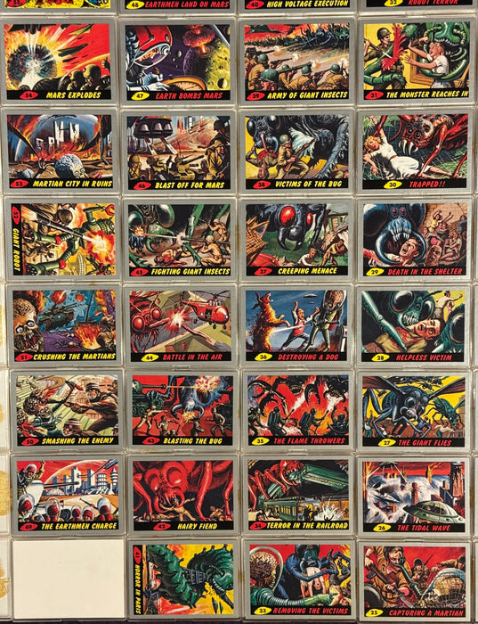 Mars Attacks Heritage Silver Base Parallel Trading Card Set 55 Cards Topps 2012