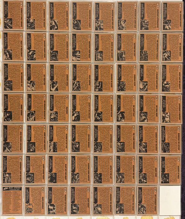 Mars Attacks Heritage Silver Base Parallel Trading Card Set 55 Cards Topps 2012