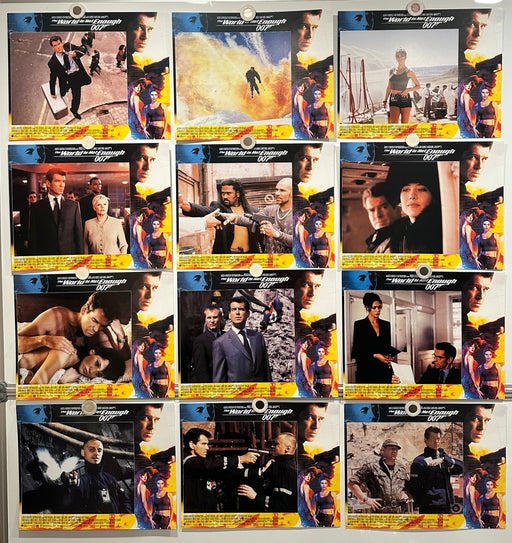 1999 James Bond World Is Not Enough Lobby Card Set of 12 Pierce Brosnan 11x14   - TvMovieCards.com
