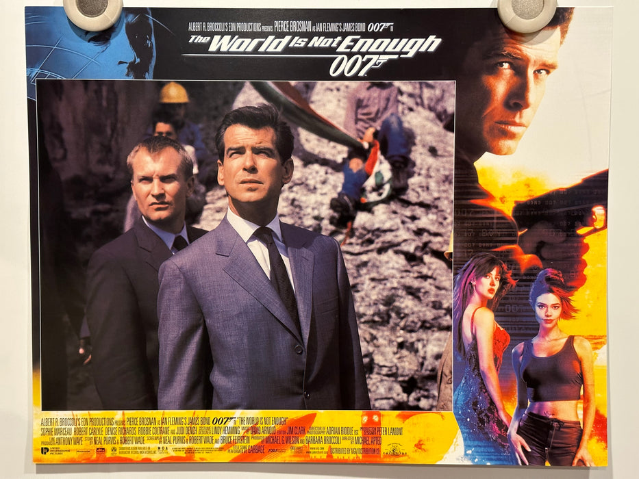 1999 James Bond World Is Not Enough Lobby Card Set of 12 Pierce Brosnan 11x14   - TvMovieCards.com