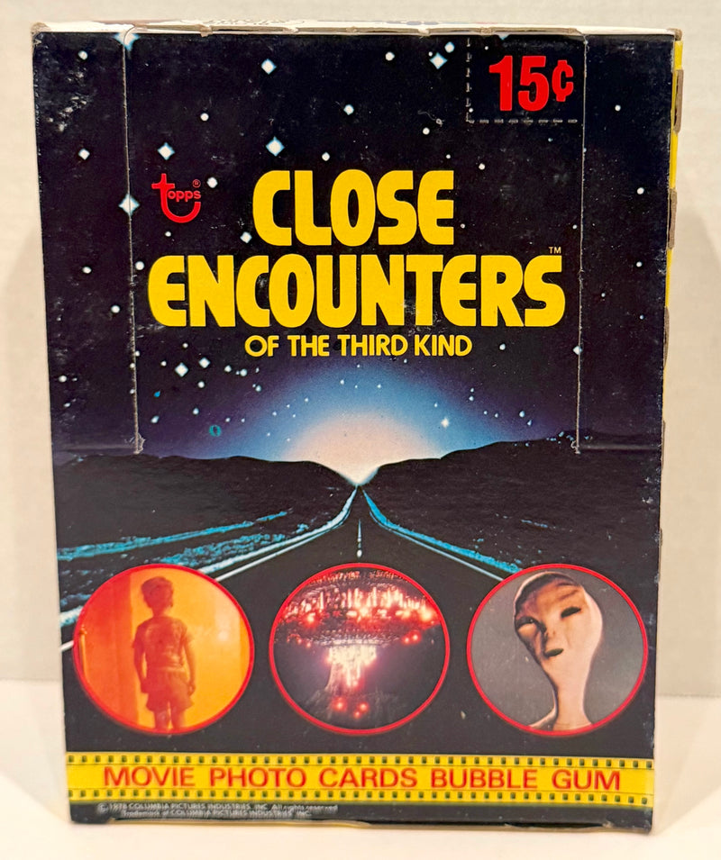 1978 Close Encounters Third Kind Wax Vintage Trading Card Box 36 Packs Topps