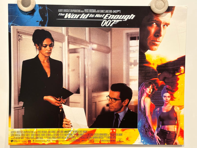 1999 James Bond World Is Not Enough Lobby Card Set of 12 Pierce Brosnan 11x14   - TvMovieCards.com