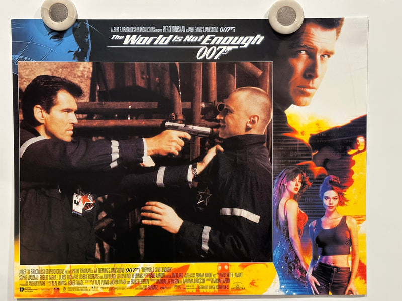 1999 James Bond World Is Not Enough Lobby Card Set of 12 Pierce Brosnan 11x14   - TvMovieCards.com