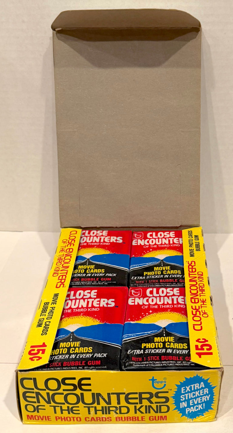 1978 Close Encounters Third Kind Wax Vintage Trading Card Box 36 Packs Topps