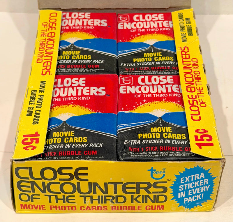 1978 Close Encounters Third Kind Wax Vintage Trading Card Box 36 Packs Topps