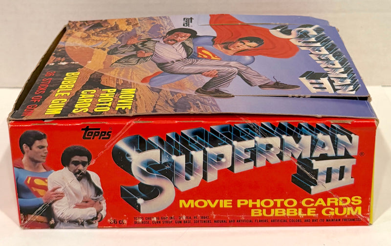 1983 Superman III Movie Vintage Trading Card Wax Box Full 36 Packs Topps